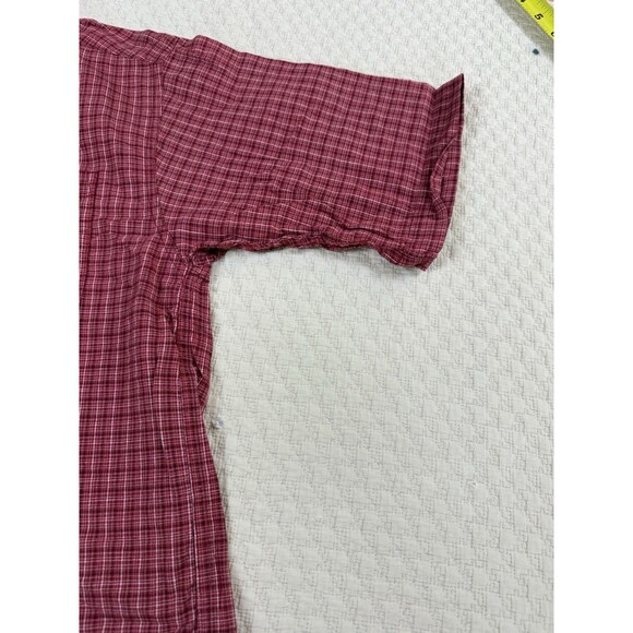 Columbia Sportswear Outdoor size Med Short Sleeve Button Down Red‎ Check Plaid - Picture 4 of 11